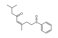 (Z)-2,6-dimethyl-8-(phenylsulfinyl)oct-5-en-4-one结构式