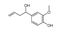 4-(1-Hydroxybut-3-enyl)-2-methoxyphenol结构式