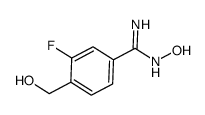 3-fluoro-N-hydroxy-4-(hydroxymethyl)benzimidamide结构式