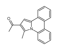 2-acetyl-3-methylpyrrolo[1,2-f]phenanthridine Structure