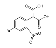 2-(4-bromo-2-nitrophenyl)malonic acid结构式