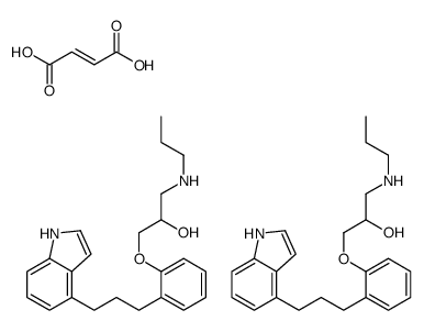 1-(2-(3-(1H-Indol-4-yl)propyl)phenoxy)-3-propylamino-2-propanol fumara te Structure