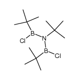 tert-butylbis(chloro-tert-butylboryl)amine Structure