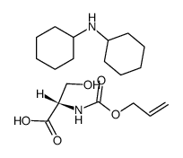 Alloc-Ser-OH dicyclohexylamine salt结构式