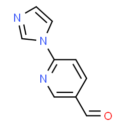 6-(1H-Imidazol-1-yl)nicotinaldehyde结构式