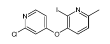 3-(2-chloropyridin-4-yl)oxy-2-iodo-6-methyl-pyridine结构式