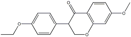 3-(4-ethoxyphenyl)-7-methoxychroman-4-one结构式