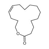 (6Z)-2-oxa-6-cyclohexadecen-1-one结构式