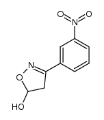 3-(3-nitrophenyl)-5-hydroxy-2-isoxazoline Structure