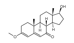 17β-hydroxy-3-methoxyandrosta-3,5-dien-7-one Structure