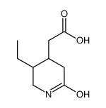 5-ethyl-2-oxo-4-piperidineacetic acid structure