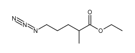 ethyl 5-azido-2-methylpentanoate结构式