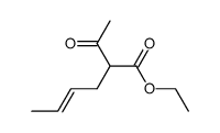 ethy 2-(E-but-2-enyl)acetoacetate结构式