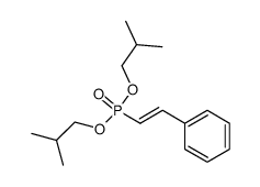 (E)-diisobutyl styrylphosphonate Structure