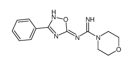 N'-(3-phenyl-1,2,4-oxadiazol-5-yl)morpholine-4-carboximidamide Structure