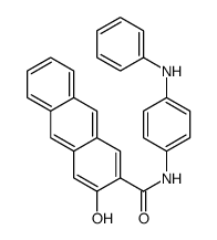 N-(4-anilinophenyl)-3-hydroxyanthracene-2-carboxamide Structure