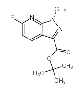 tert-butyl 6-fluoro-1-methylpyrazolo[3,4-b]pyridine-3-carboxylate structure