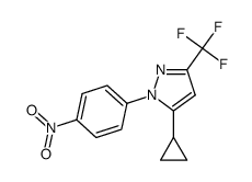 5-cyclopropyl-1-(4-nitrophenyl)-3-(trifluoromethyl)-1H-pyrazole结构式