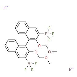 3,3'-3,3'-Bis-(potassium trifluoroboronato)-2,2'-bismethoxy-1,1'-binaphthyl结构式