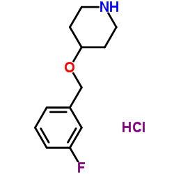 4-[(3-Fluorobenzyl)oxy]piperidine hydrochloride Structure