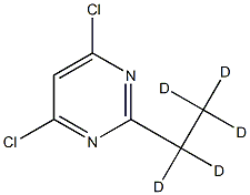 4,6-Dichloro-2-(ethyl-d5)-pyrimidine结构式