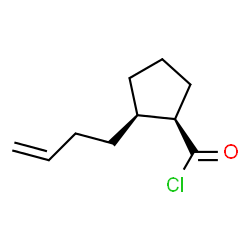 Cyclopentanecarbonyl chloride, 2-(3-butenyl)-, cis- (9CI)结构式