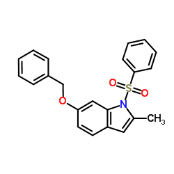 6-(Benzyloxy)-2-methyl-1-(phenylsulfonyl)-1H-indole结构式