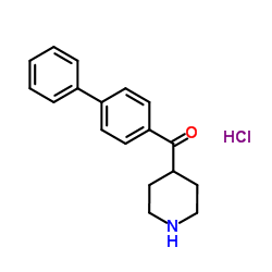 4-Biphenylyl(4-piperidinyl)methanone hydrochloride (1:1)结构式