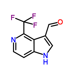4-(Trifluoromethyl)-5-azaindole-3-carboxaldehyde结构式