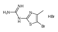 N-(5-bromo-4-methyl-thiazol-2-yl)-guanidine hydrobromide结构式