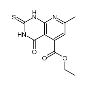 7-methyl-4-oxo-2-thioxo-1,2,3,4-tetrahydro-pyrido[2,3-d]pyrimidine-5-carboxylic acid ethyl ester Structure