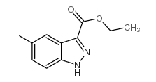 5-碘-1H-吲唑-3-羧酸乙酯结构式