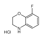 8-Fluoro-3,4-dihydro-2H-benzo[b][1,4]oxazine hydrochloride Structure