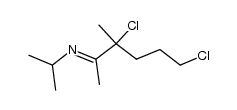 (E)-N-(3,6-dichloro-3-methylhexan-2-ylidene)propan-2-amine Structure