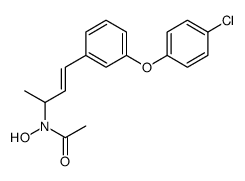 N-[4-[3-(4-chlorophenoxy)phenyl]but-3-en-2-yl]-N-hydroxyacetamide Structure