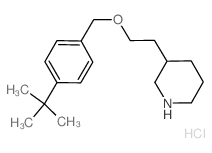 3-[2-[(4-tert-butylphenyl)methoxy]ethyl]piperidine,hydrochloride结构式