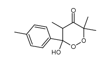 6-hydroxy-3,3,5-trimethyl-6-(p-tolyl)-1,2-dioxan-4-one Structure