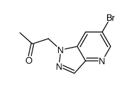 1-(6-bromo-1H-pyrazolo[4,3-b]pyridin-1-yl)propan-2-one结构式