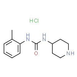 1-(Piperidin-4-yl)-3-o-tolylurea hydrochloride structure