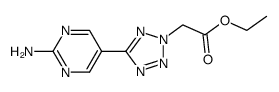 ethyl [5-(2-aminopyrimidin-5-yl)-2H-tetrazol-2-yl]acetate Structure
