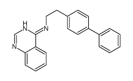 N-[2-(4-phenylphenyl)ethyl]quinazolin-4-amine Structure