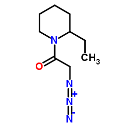 2-Azido-1-(2-ethyl-1-piperidinyl)ethanone Structure