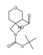 2-(叔-丁氧羰基)-7-氧杂-2-氮杂螺[3.5]壬烷-5-羧酸结构式