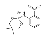 5,5-dimethyl-2-(2-nitrophenyl)amino-1,3,2-dioxaphosphorinane 2-selenide Structure