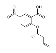 (S)-5-nitro-2-(pent-4-en-2-yloxy)benzoic acid结构式