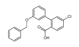 4-chloro-2-(3-phenylmethoxyphenyl)benzoic acid结构式