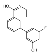 N-ethyl-3-(3-fluoro-5-hydroxyphenyl)benzamide结构式