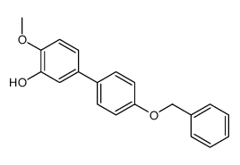 2-methoxy-5-(4-phenylmethoxyphenyl)phenol结构式