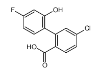 4-chloro-2-(4-fluoro-2-hydroxyphenyl)benzoic acid结构式
