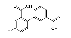2-(3-carbamoylphenyl)-5-fluorobenzoic acid结构式